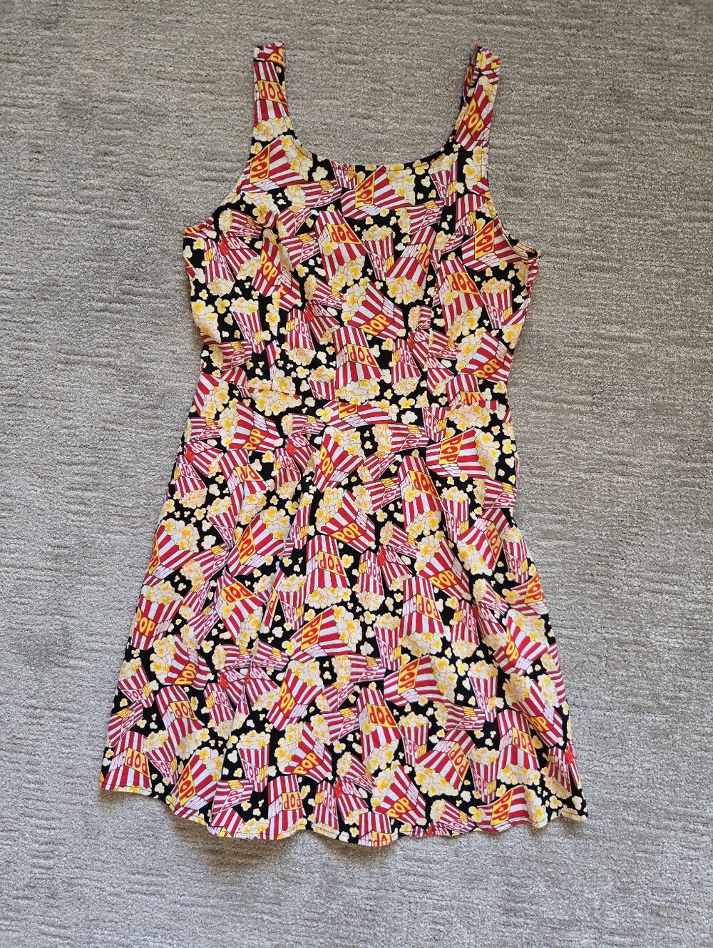 Retrolicous Popcorn Print Skater Dress Size XL - Picture 6 of 11